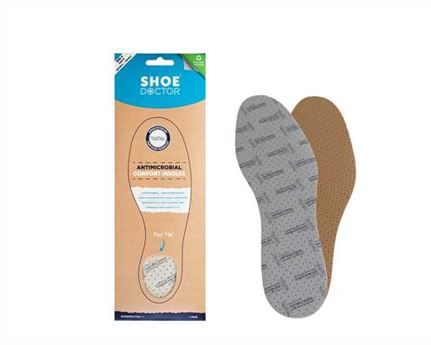  SHOE DOCTOR FOAM INSOLE SIZE EURO 43 (AUS 9) DUAL LAYER NANO SILVER (PAIR)