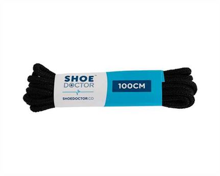  SHOE DOCTOR 100CM FINE ROUND LACE BLACK
