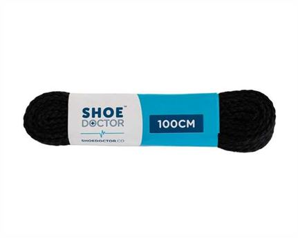  SHOE DOCTOR 100CM TRACK FLAT LACE BLACK