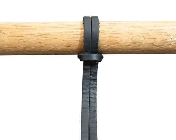 LEATHER LACE SHOE DOCTOR BLACK 150CM (PAIR) TRIMMABLE TO 120CM