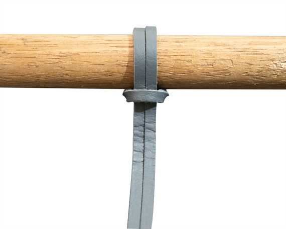 LEATHER LACE SHOE DOCTOR GREY 150CM (PAIR) TRIMMABLE TO 120CM