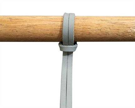 LEATHER LACE SHOE DOCTOR LIGHT GREY 150CM (PAIR) TRIMMABLE TO 120CM