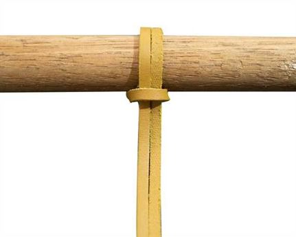 LEATHER LACE SHOE DOCTOR MUSTARD 150CM (PAIR) TRIMMABLE TO 120CM