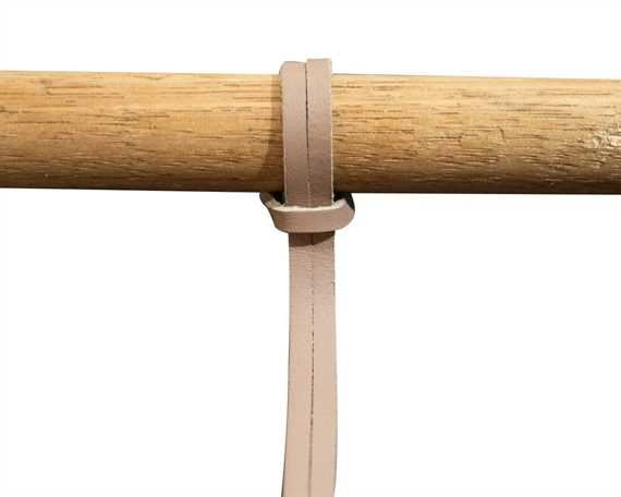 LEATHER LACE SHOE DOCTOR TAUPE 150CM (PAIR) TRIMMABLE TO 120CM