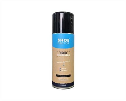  SHOE DOCTOR SUEDE RENOVATOR BLACK SPRAY CAN 200ML