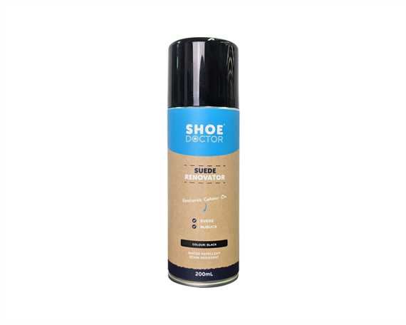  SHOE DOCTOR SUEDE RENOVATOR BLACK SPRAY CAN 200ML