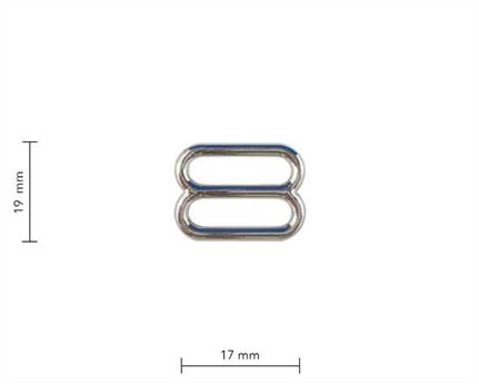 SLIDE CAST NICKEL PLATE 19MM