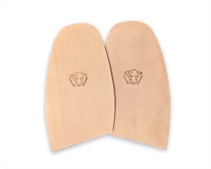 LEATHER HALF SOLES NATURAL LIGHTWEIGHT 3.5mm MENS 7/8 BULL BRAND (XTRA LGE)