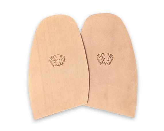 LEATHER HALF SOLES NATURAL LIGHTWEIGHT 3.5mm MENS 9/10 BULL BRAND (JUMBO)