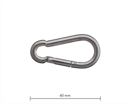 SPRINGHOOK 40MM NICKEL PLATE