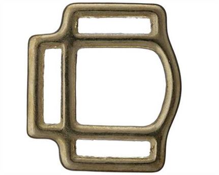 SQUARE HALTER 3 LOOP BRASS 25MM