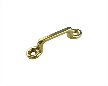 L123  BREECHING STAPLE BRASS 25MM