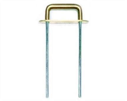 STAND UP STAPLE WITH BRASS PLATE