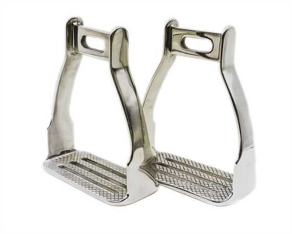  SADDLE DOCTOR STIRRUP IRON STAINLESS STEEL 4 BAR PER PAIR