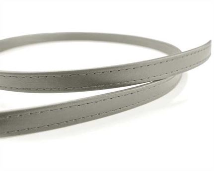 LEATHER STRAPPING STITCHED BONE 12MM