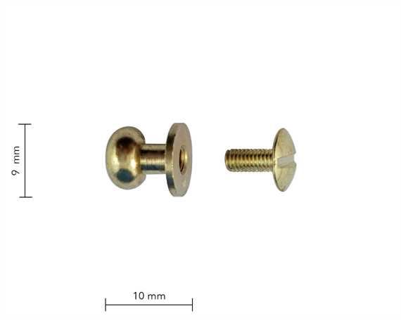 BAG DOCTOR POUCH STUD BRASS 10MM