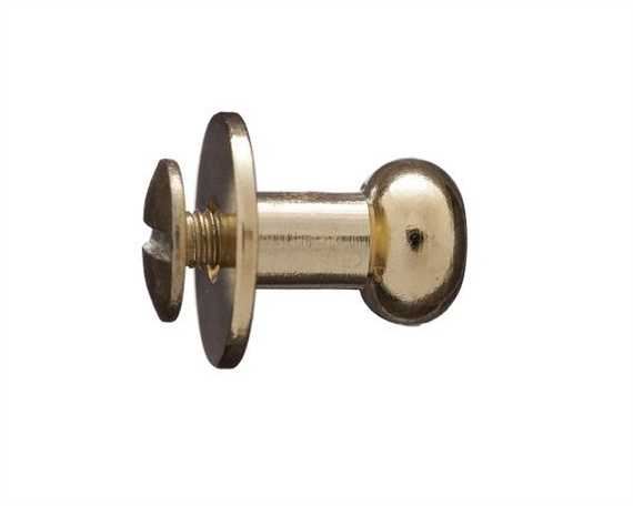 BAG DOCTOR SCREW IN POUCH STUD GILT 12X12MM PLUS SCREWS