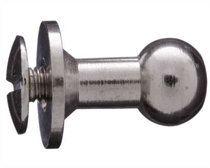 BAG DOCTOR STUD NP POUCH NICKEL PLATE 12X12MM PLUS SCREWS