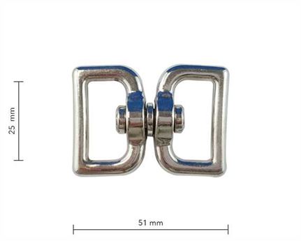 SQ EYE SWIVEL DIE-CAST NP 25mm