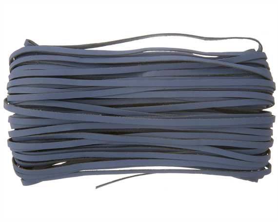 KANGAROO LACING FLAT 3MM LIGHT BLUE 23M HANK AUSTRALIAN MADE