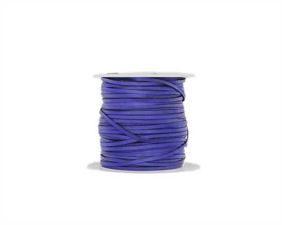 KANGAROO LACING FLAT 3MM LIGHT BLUE 100M ROLL AUSTRALIAN MADE