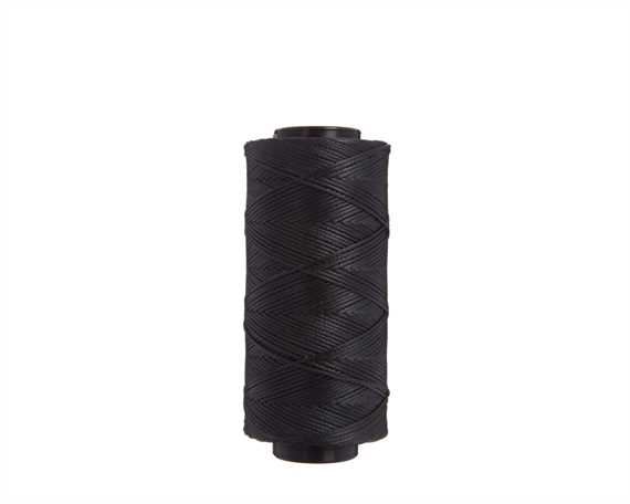 THREAD BRAIDED WAXED POLY 1MM BLACK 100G SPOOL