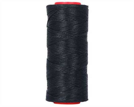 THREAD BRAIDED WAXED POLY 1MM NAVY BLUE 100G SPOOL