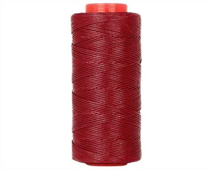 THREAD BRAIDED WAXED POLY 1MM RED #127 100G SPOOL