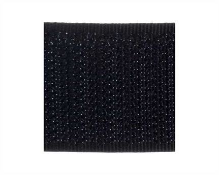 VELCRO® Brand 25MM HOOK SIDE OF SEW-ON TAPE BLACK