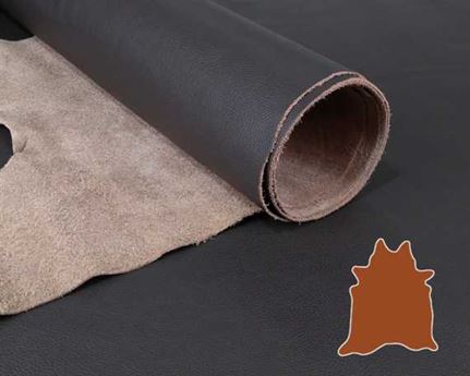 VERMANI PELLI LATINI MOCHA UPHOLSTERY LEATHER FULL HIDE