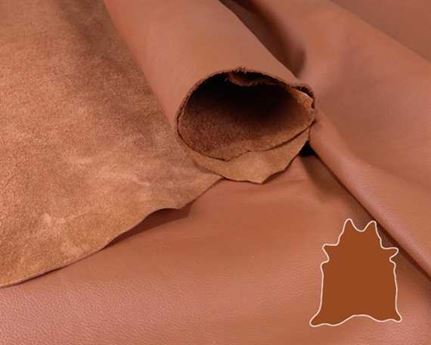 VERMANI PELLI LATINI RUSSET UPHOLSTERY LEATHER FULL HIDE