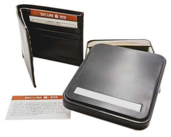 WALLET NAPPA LEATHER 8 X C/C, BROWN RFID AND TIN