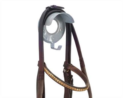 STUBBS BRIDLE RACK Individual With Hook GREY