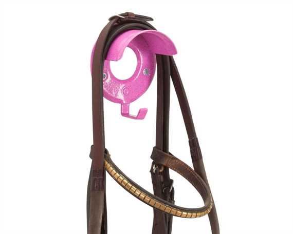 STUBBS BRIDLE RACK Individual With Hook PINK
