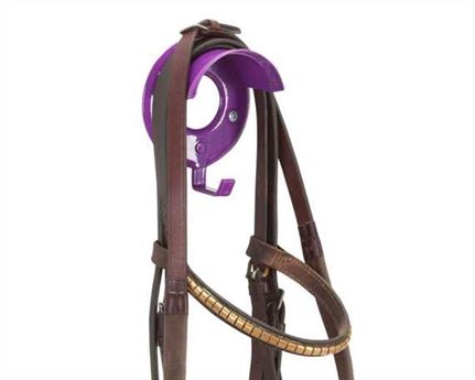 STUBBS BRIDLE RACK Individual With Hook PURPLE