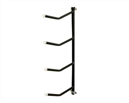 STUBBS REMOVABLE CLIP ON SADDLE RACK QUADRUPLE ARM BLACK