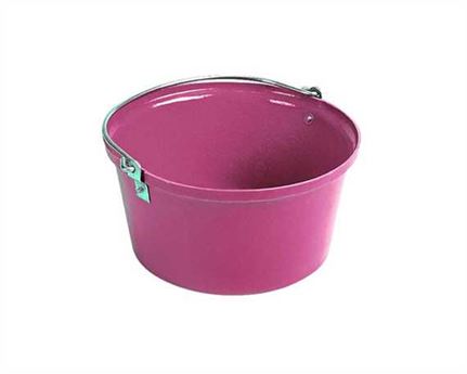 STUBBS SHALLOW FEED/WATER BUCKET PINK