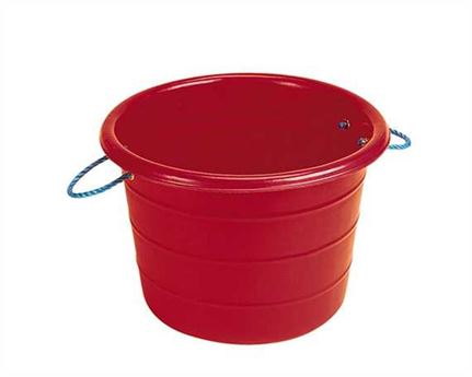 STUBBS LARGE MANURE BASKET RED