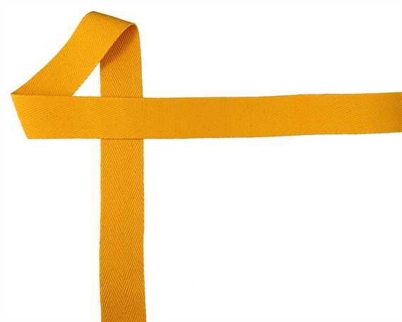 WEBBING BINDING COTTON (PER L/MTR) GOLD Y04 32MM
