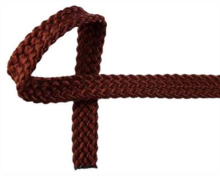 WEBBING DOG LEAD BROWN 10MM (PER L/MTR)