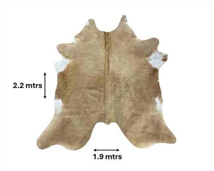  COWHIDE RUG BEIGE & WHITE LARGE (rug pictured sent) Free Delivery!