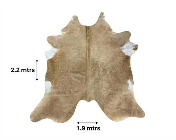  COWHIDE RUG BEIGE & WHITE LARGE (rug pictured sent) Free Delivery!