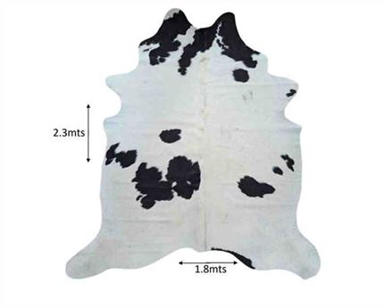  COWHIDE RUG BLACK & WHITE LARGE (rug pictured sent) Free Delivery!