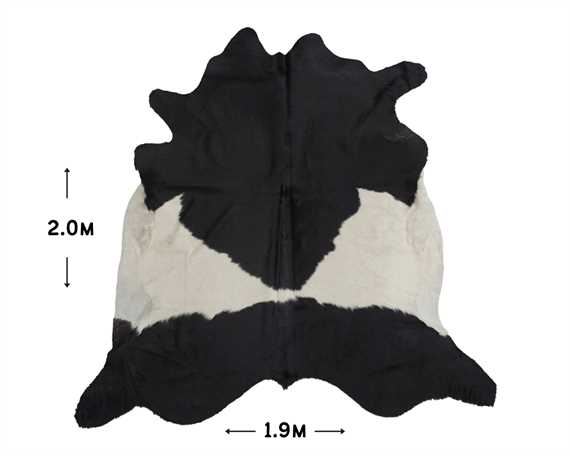  COWHIDE RUG BLACK & WHITE LARGE (rug pictured sent) Free Delivery!