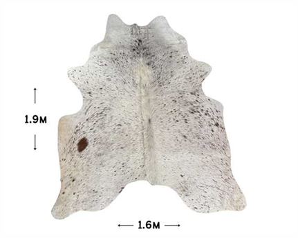  COWHIDE RUG SALT & PEPPER small (rug pictured sent) Free Delivery!