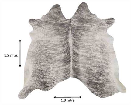  COWHIDE RUG SALT & PEPPER small (rug pictured sent) Free Delivery!