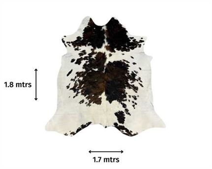  COWHIDE RUG TRI COLOUR small (rug pictured sent) Free Delivery!