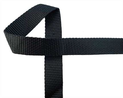 WEBBING POLYPROPELENE BLACK 20MM (PER L/MTR)