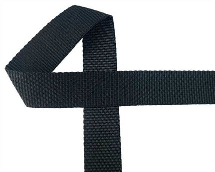 WEBBING POLYPROPELENE BLACK 32MM (PER L/MTR)