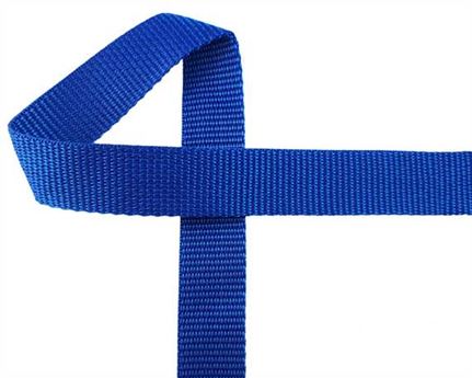 WEBBING POLYPROPELENE BLUE #B02 25MM (PER L/MTR)